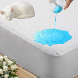 SCARLET CLASSICS TERRY QUEEN WATERPROOF MATTRESS PROTECTOR | NV-1427 - Image 