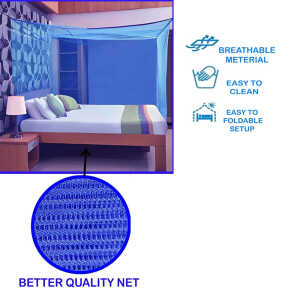 LOTUS QUEEN SIZE SQUARE MOSQUITO NET | R-10 - Image 