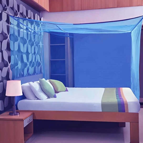 LOTUS QUEEN SIZE SQUARE MOSQUITO NET | R-10 - Image 