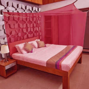 LOTUS QUEEN SIZE SQUARE MOSQUITO NET | R-10 - Image 