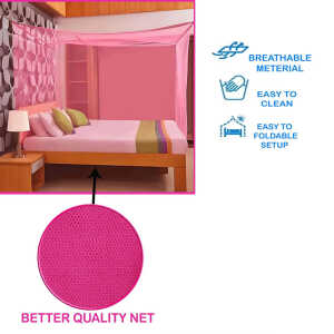 LOTUS QUEEN SIZE SQUARE MOSQUITO NET | R-10 - Image 