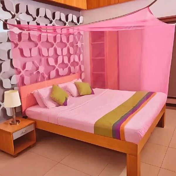 LOTUS QUEEN SIZE SQUARE MOSQUITO NET | R-10 - Image 