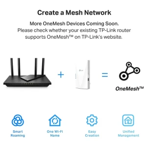 TP-LINK AX1500 Wi-Fi 6 RANGE EXTENDER | RE500X - Image 