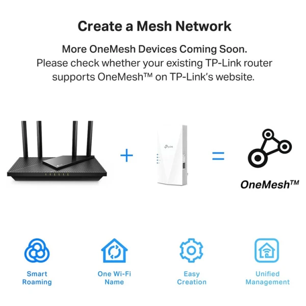 TP-LINK AX1500 Wi-Fi 6 RANGE EXTENDER | RE500X - Image 