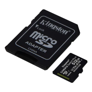 KINGSTON MEMORY CARD 512GB CANVAS SELECT PLUS UHS-I MICRO SDXC W/SD ADAPTER | SDCS2/512GB - Image 