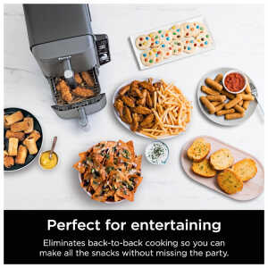 NINJA 10QT 6 IN 1 DOUBLE STACK AIR FRYER WITH TWO XL BASKETS | SL401 - Image 