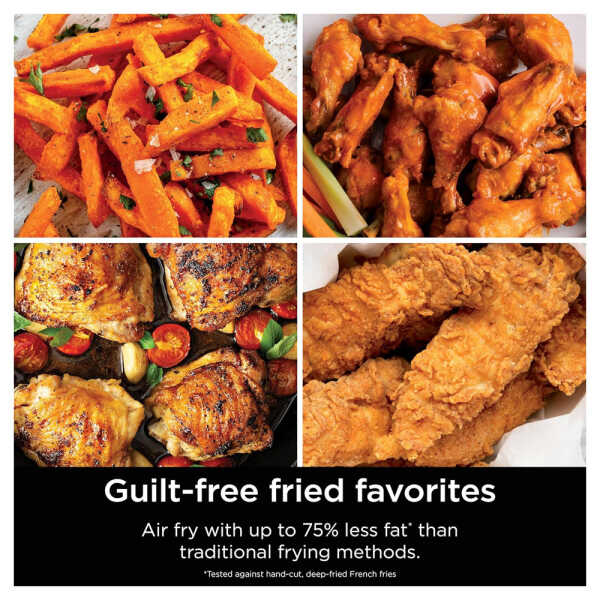 NINJA 10QT 6 IN 1 DOUBLE STACK AIR FRYER WITH TWO XL BASKETS | SL401 - Image 