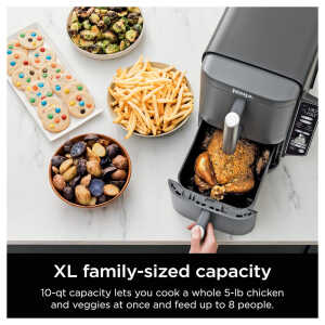NINJA 10QT 6 IN 1 DOUBLE STACK AIR FRYER WITH TWO XL BASKETS | SL401 - Image 