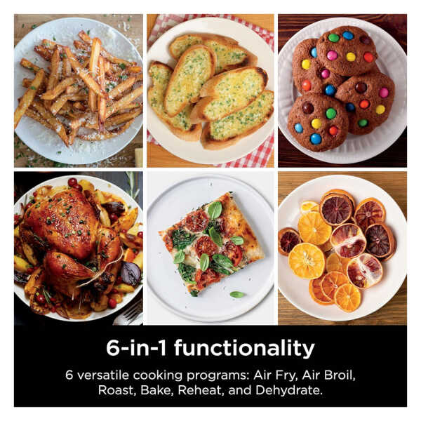 NINJA 10QT 6 IN 1 DOUBLE STACK AIR FRYER WITH TWO XL BASKETS | SL401 - Image 