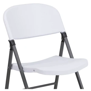 PLASTIC WHITE FOLDABLE CHAIR | YCD-50 - Image 