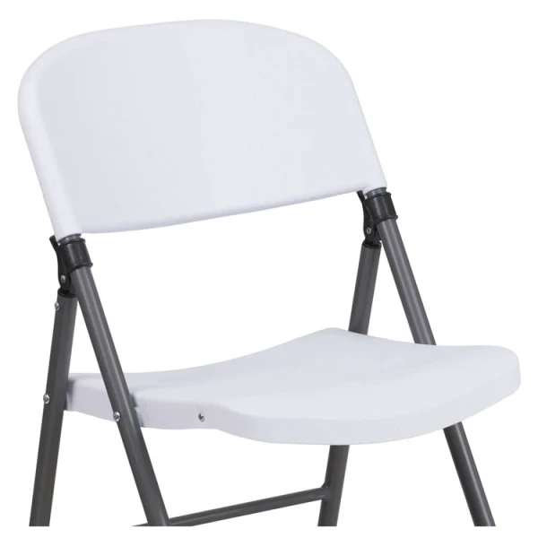 PLASTIC WHITE FOLDABLE CHAIR | YCD-50 - Image 