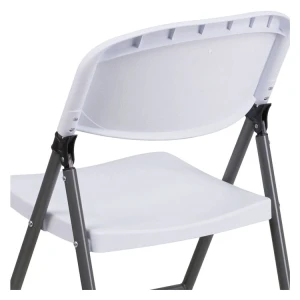 PLASTIC WHITE FOLDABLE CHAIR | YCD-50 - Image 