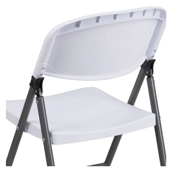 PLASTIC WHITE FOLDABLE CHAIR | YCD-50 - Image 