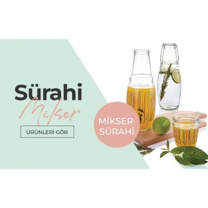 SARINA 1 LITER GLASS CARAFE | S-127 - Image 