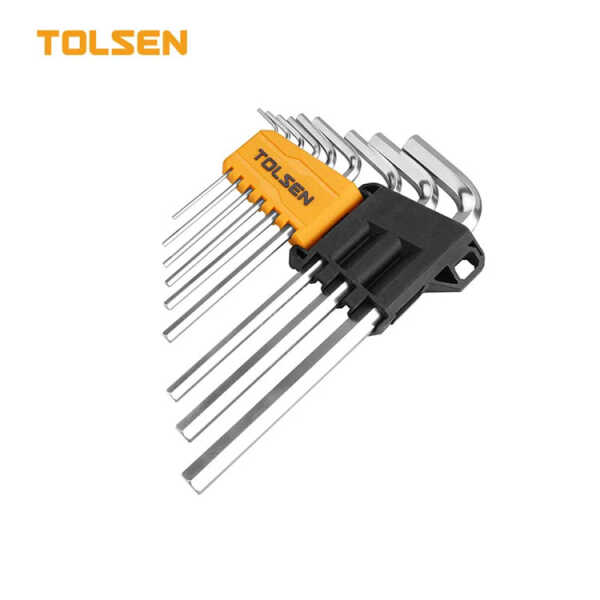 TOLSEN 9PCS LONG ARM HEX KEY SET | 20048 - Image 