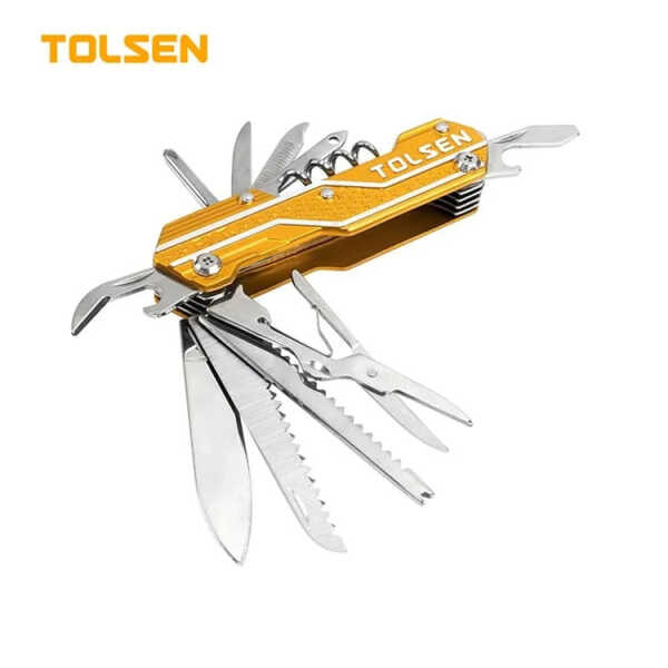 TOLSEN 15-IN-1 MULTI-FUNCTION POCKET FOLDING KNIFE | 30048 - Image 
