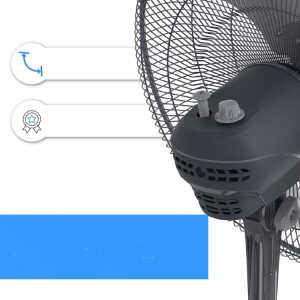 NAVIA 18" PEDESTAL FAN WITH METAL BLADES 127V | A18 - Image 