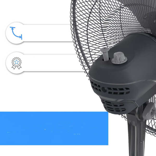 NAVIA 18" PEDESTAL FAN WITH METAL BLADES 127V | A18 - Image 