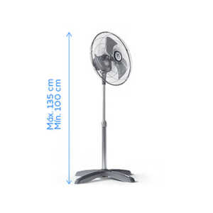 NAVIA 18" PEDESTAL FAN WITH METAL BLADES 127V | A18 - Image 