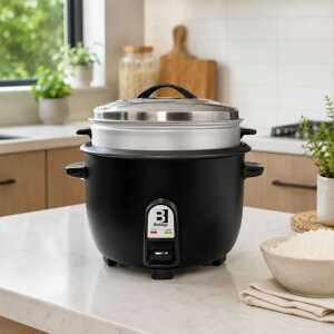 BERKLAYS 35 CUPS RICE COOKER W/STREAMER | BZIZ565BK.16 - Image 