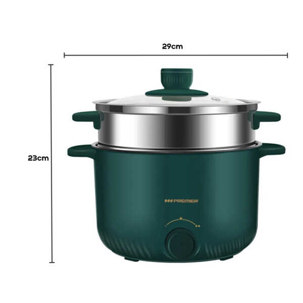 PREMIER 2L MULTI COOKER W/ STEAMER 900W | ED-8337 - Image 
