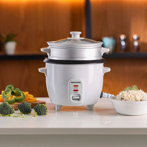 PREMIER 1.5L RICE COOKER, WHITE, 500W | ED-8660 - Image 