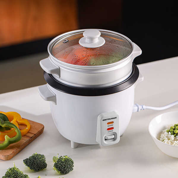 PREMIER 1.5L RICE COOKER, WHITE, 500W | ED-8660 - Image 