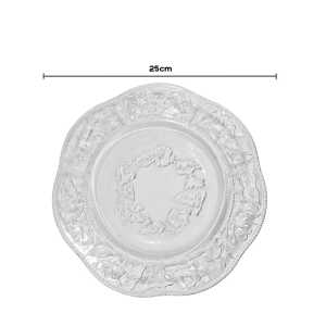 GLASS PLATE ROUND 25CM | EEM-10S - Image 