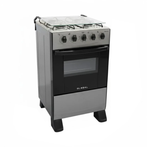 GLOBAL DELICATO 20" 4 BURNERS GAS RANGE SILVER | GB4PSILVER - Image 