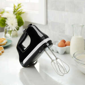 KITCHENAID ULTRA POWER 3-SPEED HAND MIXER BLACK | KHM312OB - Image 