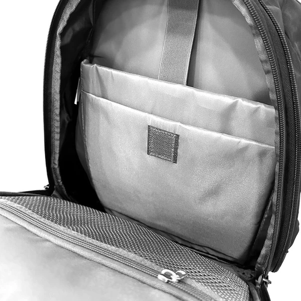 KLIPX LAPTOP BACKPACK SLIM & EXPANDABLE WATER-RESISTANT WITH ANTI-THEFT POCKET | KNB-650BK - Image 