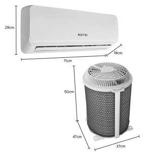 LOTUS 12000 BTU 220/60 AIR CONDITIONER NON INVERTER SPLIT UNIT INCL BASIC INSTALLATION | LT-AC-12SPLIT - Image 
