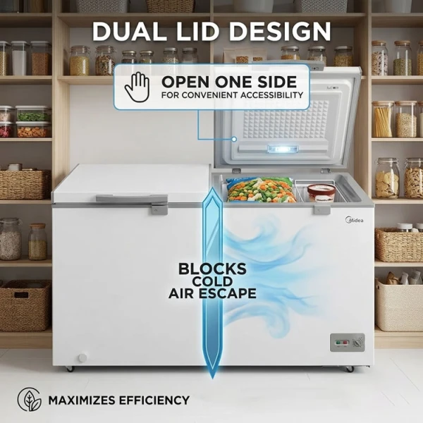 MIDEA 14 CUFT/418L CHEST FREEZER 115V WHITE | MD-RC564FZR01 - Image 