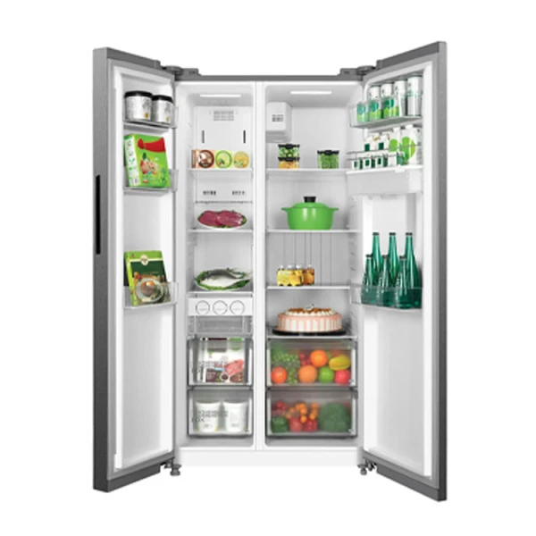MIDEA 18 CU.FT SIDE BY SIDE REFRIGERATOR SILVER 115V | MDRS710FGG46INVWD - Image 