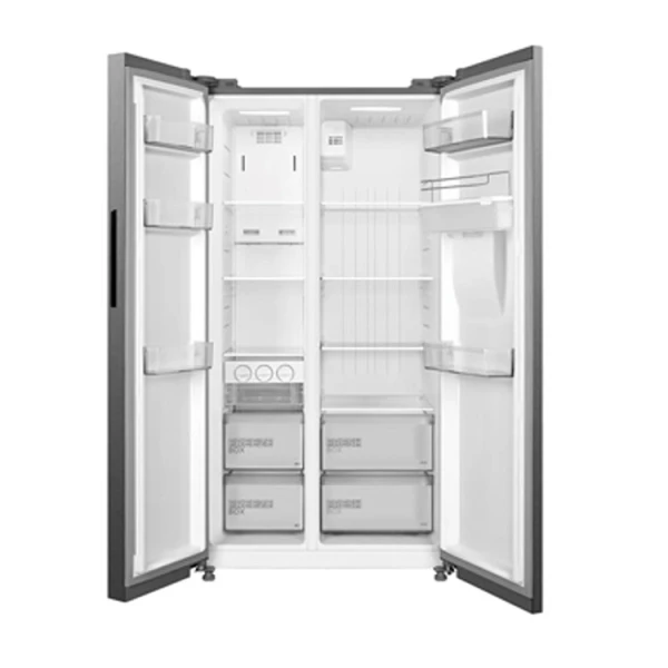 MIDEA 18 CU.FT SIDE BY SIDE REFRIGERATOR SILVER 115V | MDRS710FGG46INVWD - Image 