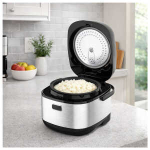 MOI INDUCTION RICE COOKER 5L 1150W STAINLESS STEEL | MRCD15CDCGGM - Image 