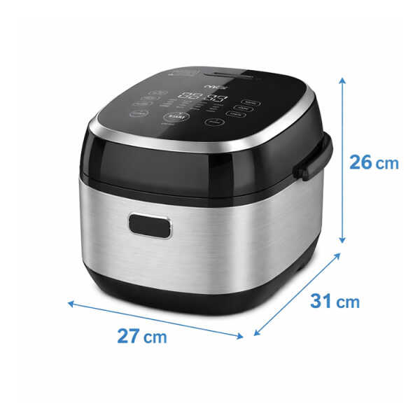 MOI INDUCTION RICE COOKER 5L 1150W STAINLESS STEEL | MRCD15CDCGGM - Image 