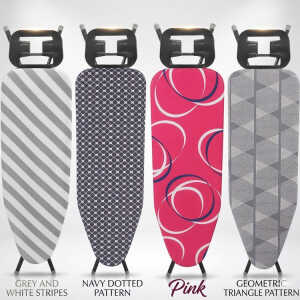 LOTUS HOME COLLECTION IRONING BOARD 48X15" ASSORTED COLORS | NS-336451 - Image 