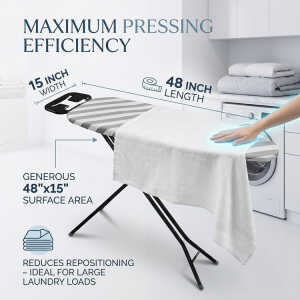 LOTUS HOME COLLECTION IRONING BOARD 48X15" ASSORTED COLORS | NS-336451 - Image 