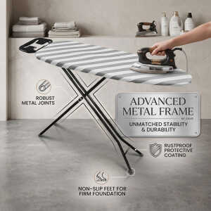LOTUS HOME COLLECTION IRONING BOARD 48X15" ASSORTED COLORS | NS-336451 - Image 
