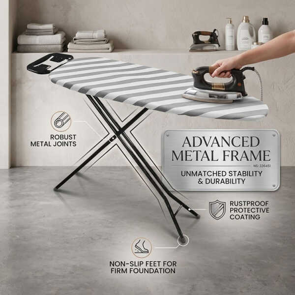 LOTUS HOME COLLECTION IRONING BOARD 48X15" ASSORTED COLORS | NS-336451 - Image 
