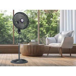 VORTEX 18" PEDESTAL FAN BLACK 127V | P180 - Image 