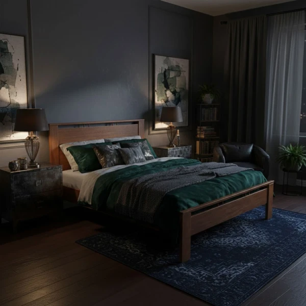 PARTO QUEEN SIZE WOODEN BED 160X200 WATRAKANDE | PARTO-160X200 - Image 