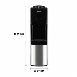 SHARP HOT & COLD WATER DISPENSER 115V BLACK/SILVER | SHA-1242S - Image 