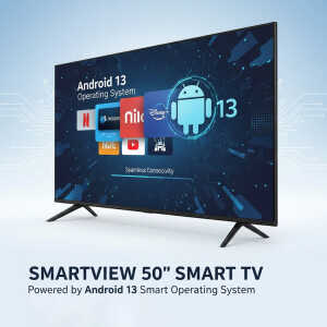 SMARTVIEW 50" LED 4K UHD SMART TV 100-240V (2025) | SMVQ50BTATSC - Image 