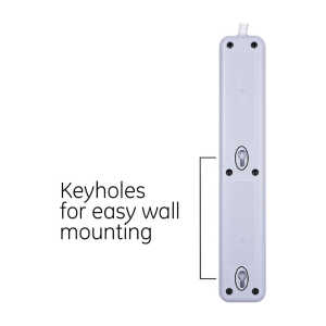 GE 6-OUTLET SURGE PROTECTOR 2 PACK WHITE | 46867 - Image 