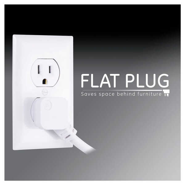 GE 6-OUTLET SURGE PROTECTOR 2 PACK WHITE | 46867 - Image 