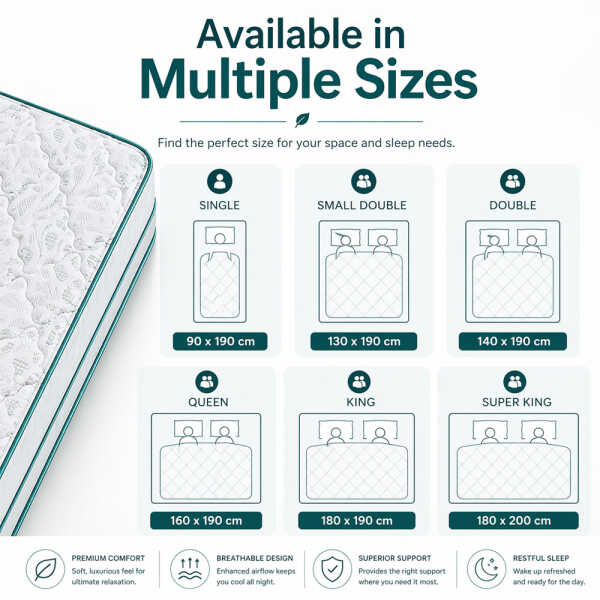 RESTONIC SUPER FIRM DELUXE PILLOW TOP MATTRESS | VARIETY - Image 
