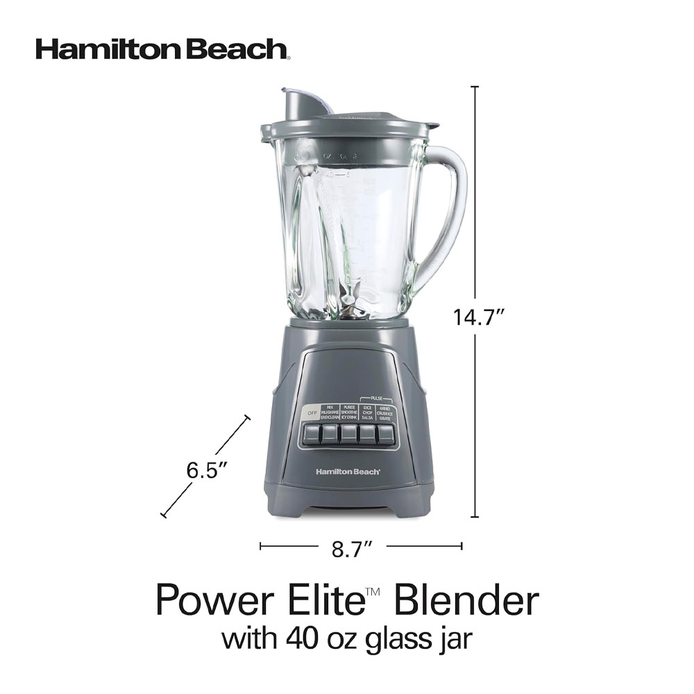 The Best Hamilton Beach Power Elite Blender with 40oz Glass Jar