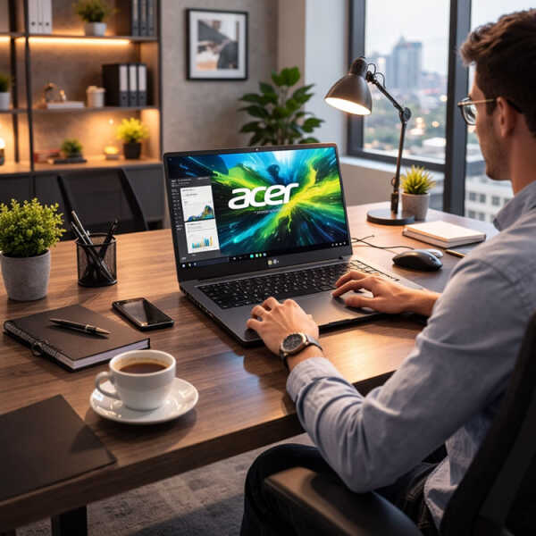 ACER LAPTOP 15.3" i5-1334U 8GB DDR5, 256GB SSD, W11, STEEL GRAY | AG15-51P-510U - Image 